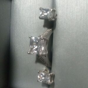 925 Silver Ring with Silver Earrings